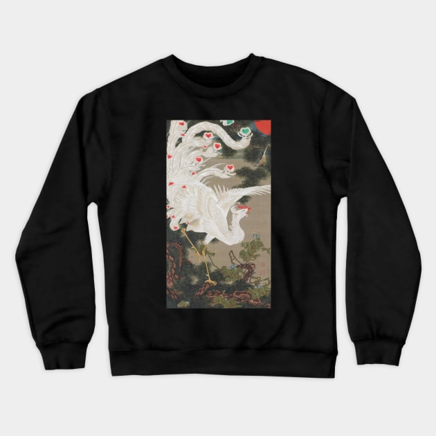 Ito Jakuchu: Phoenix Crewneck Sweatshirt by topower